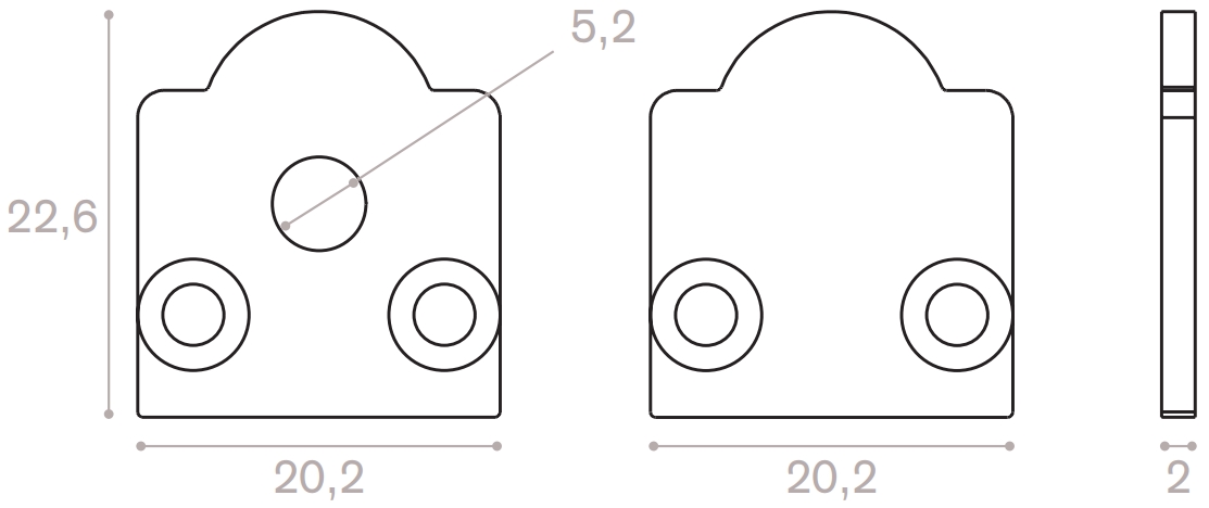 End cap kit for 30° lens cover