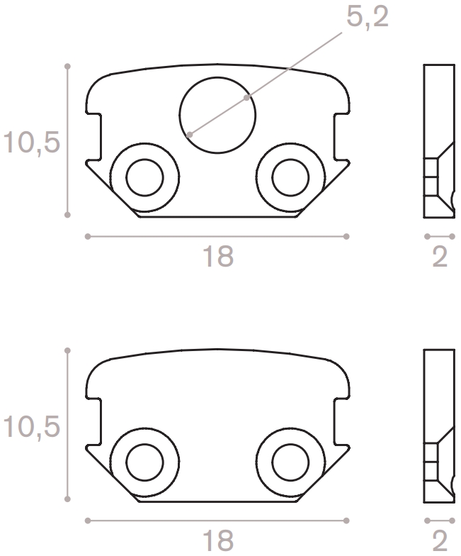 End cap kit for flat cover