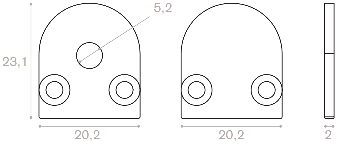 End cap kit for round cover