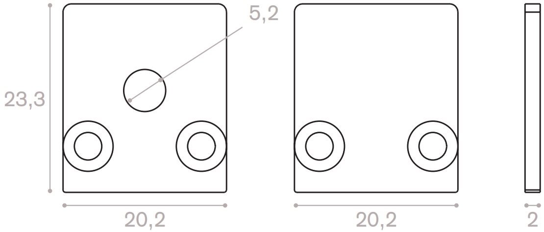 End cap kit for square cover