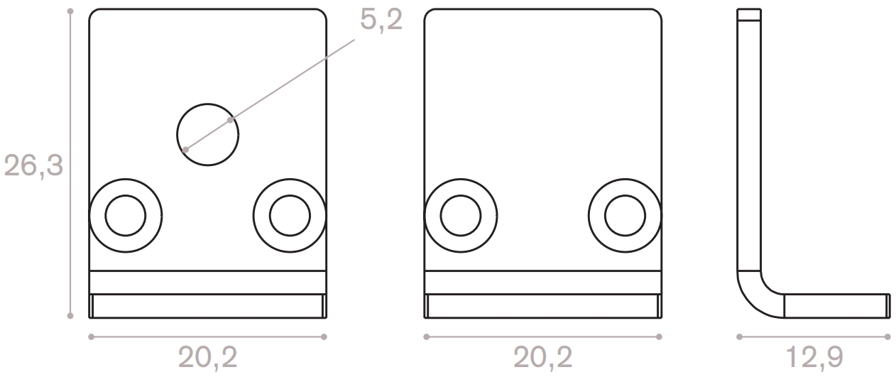 Vandal-proof end cap kit for square cover